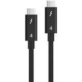 USB-C / Type-C Mannelijk naar USB-C / Type-C Mannelijke Multifunctionele transmissiekabel voor Thunderbolt 4  Kabellengte: 1m