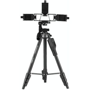 Yunteng vct-6808 multi-phone bracket tripod mount met kogelkop en afstandsbediening