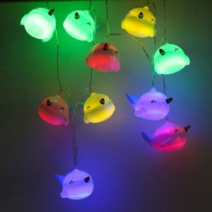 1.5m 10 LED's Whale String Lights Room Wedding Party Decoration Lantern (kleurrijk licht)