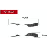 2 stks / set carbon fiber auto lamp wenkbrauw decoratieve sticker voor lexus is300 / IS200 / RS200 / ALTEZZA 1998-2005  drop lijmversie