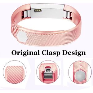 Voor Fitbit Alta Metallic Strap(Rose Gold)