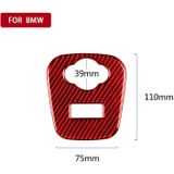 Auto carbon fiber sigarettenaansteker cover decoratieve sticker voor BMW Mini Cooper F56 F55 F57  links en rechts rijden universeel (rood)