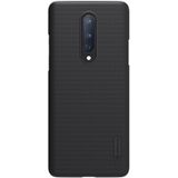Voor OnePlus 8 NILLKIN Frosted Concave-convex Texture PC Protective Case(Zwart)