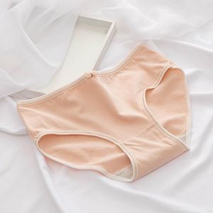 6 PCS Bowknot Morandi Simple Girly Cotton Panties (Kleur: Garnalen Poedergrootte: L)