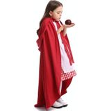 Roodkapje Ouder-kind Sprookje Drama Prestatiekostuum Roodkapje-jurk Little Maid Two Dress Halloween-kostuum (kleur: cape + meid Maat: XS)