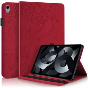 Voor iPad 2022 Life Tree Series Horizontale Flip Leather Case met Houder (Rood)