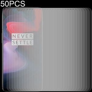 50 stuks 0 26 mm 9H 2.5D getemperd glas Film voor OnePlus 6  geen retailpakket