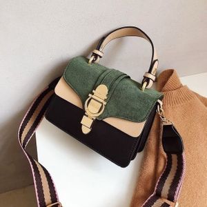 Vrouwen lederen handtassen schoudertassen luxe design Cross Body portemonnees (groen)