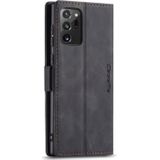 Voor Samsung Galaxy Note20 Ultra CaseMe Multifunctionele Horizontale Flip Lederen Case  met kaartslot & houder & portemonnee(zwart)