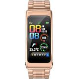 K20 1 14 inch stalen band oortelefoon afneembaar leven waterdicht smartwatch ondersteuning Bluetooth-oproep (ros goud)