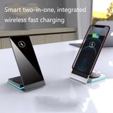 Y21 2 in 1 Mobiele telefoon Magnetische draadloze oplader 15W Fast Charging Bracket voor iPhone & iPad