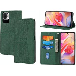 Voor Xiaomi Redmi Note 11 Geweven textuur Stiksels Magnetische Horizontale Flip PU lederen telefoonhoes