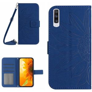 Voor Samsung Galaxy A70 / A70S Skin Feel Sun Flower Pattern Flip lederen telefoonhoes