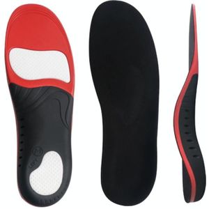 JH-209 dikker schokabsorberend ademend en comfortabele binnenzool  maat: M 41-43 (rood wit + fluwelen weefsel)