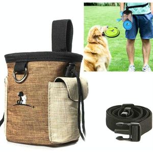 Outdoor Pet Training Bag Dog Training Pockets Pet Snack Storage Bag Zakken  Specificatie: Bruine taille tas