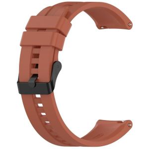 Voor Huawei Watch GT 2 42mm Siliconen vervangende polsbandje met zwarte gesp (oranje)