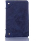 Retro boek stijl horizontale Flip lederen case voor Galaxy tab A 8 (2019) P200/P205  met houder & kaartsleuven & portemonnee (marineblauw)