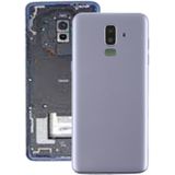 Achtercover met Zijkleutels & camera lens voor Galaxy J8 (2018)  J810F/DS  J810Y/DS  J810G/DS (grijs)