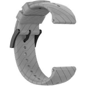 Voor Suunto 7 Lightning siliconen band (grijs)