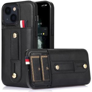 Polsband Standstand Wallet Lederen telefoonhoesje voor iPhone 13