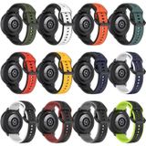 Voor Xiaomi Watch S2 46 mm 22 mm bolle lus tweekleurige siliconen horlogeband (wit + zwart)