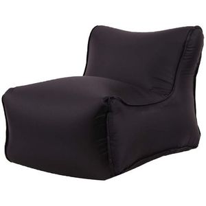 Waterdichte mini opblaasbare baby zetels SofaChair meubilair Bean Bag Seat kussen (zwarte zitting)