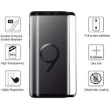 Voor Galaxy S9 PLUS 0 33 mm 9H oppervlaktehardheid 3D gebogen rand anti-kras Full Screen HD volledig zelfklevende glas Screen Protector (zwart)