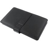 Universeel 10 inch Tablet PC PU leren Hoesje met kunststof USB toetsenbord (zwart)