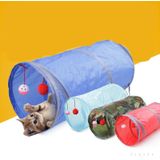 Huisdier benodigdheden kat ring papier twee-weg tunnel kan geschikt voor vouwen kat kanaal (rood)