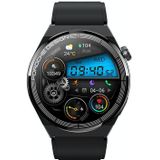 Ochstin 5HK46P 1 36 inch rond scherm siliconen band smartwatch met Bluetooth-oproepfunctie (zwart + zwart)