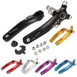 JIANKUN IXF Mountain Bike Hollow Crank Modified Single-plate Left and Right Cranks Crankshaft Bottom Axle  Style:Left and Right Crank(Blue)