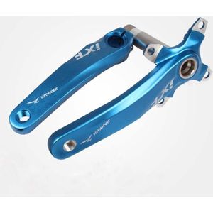 JIANKUN IXF Mountain Bike Hollow Crank Modified Single-plate Left and Right Cranks Crankshaft Bottom Axle  Style:Left and Right Crank(Blue)