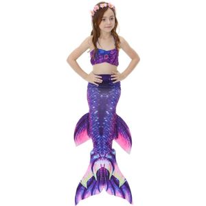 3 stuks / Sets kinderen zwemmen zeemeermin staarten Bikini Cosplay zeemeermin badmode  grootte: 130