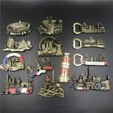 Architecturale landschap metalen magnetische koelkast stickers Home Decoratie (Golden Gate Bridge)