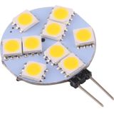 G9 9 LEDs SMD 5050 108LM 2800-3200K traploze dimmer energiebesparende licht PIN basis lamp  DC 12V (warm wit)