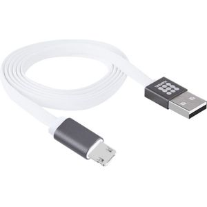 1m HAWEEL Noodle stijl 2-in-1 Micro USB & 8 Pin zowel Side Data synchronisatie opladen Kabel voor iPhone  iPad  Samsung  Sonywit