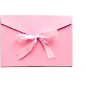 20 stuks Vintage leeg Kraft papier DIY multifunctionele envelop lint briefkaart vak kleine (roze)