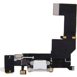 Origineel opladen poort + Audio Flex kabel voor iPhone SE(White)