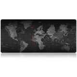 Antislip Wereldkaart patroon zachte soepele Rubber kleding oppervlak spel muismat toetsenbord Mat  Afmeting: 80 x 30 cm