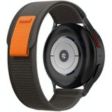 Voor Garmin Forerunner 255 / 745 22 mm universele lus nylon horlogeband (zwart grijs)