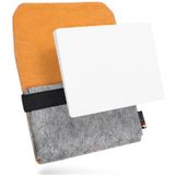 PU leder beschermende opslag hoes Shell tas Pouch zachte Sleeve voor Apple magische Trackpad(Orange)