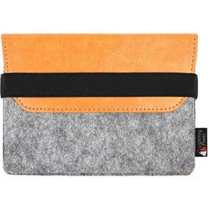 PU leder beschermende opslag hoes Shell tas Pouch zachte Sleeve voor Apple magische Trackpad(Orange)