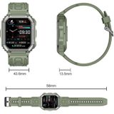 K6 1 8 inch IP67 waterdicht smartwatch  ondersteuning voor hartslag- / slaapbewaking