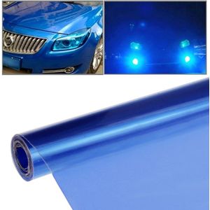 Beschermende decoratie Flash punt auto licht membraan/lamp sticker  grootte: 195cm x 30cm (donkerblauw)