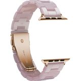 Eenvoudige mode hars horlogebandje voor Apple Watch serie & 40mm & serie 3 & 2 & 1 38mm (roze)
