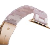 Eenvoudige mode hars horlogebandje voor Apple Watch serie & 40mm & serie 3 & 2 & 1 38mm (roze)