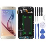 Originele Lcd-scherm en Digitizer Volledige Montage met Frame Voor Samsung Galaxy S6 SM-G920F (Goud)