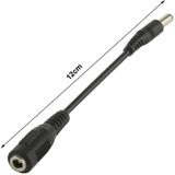 5.5 x 2 5 mm Male naar 3.5mm vrouwelijk DC Plug Adapter  Lengte: 12cm