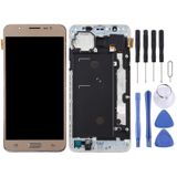 TFT-materiaal LCD-scherm en digitizer volledige assemblage met frame voor Galaxy J7 (2016)/J710F (goud)