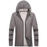 Liefhebbers hooded outdoor winddichte en UV-proof zonwering kleding (kleur: donkergrijs formaat: XXXXXL)